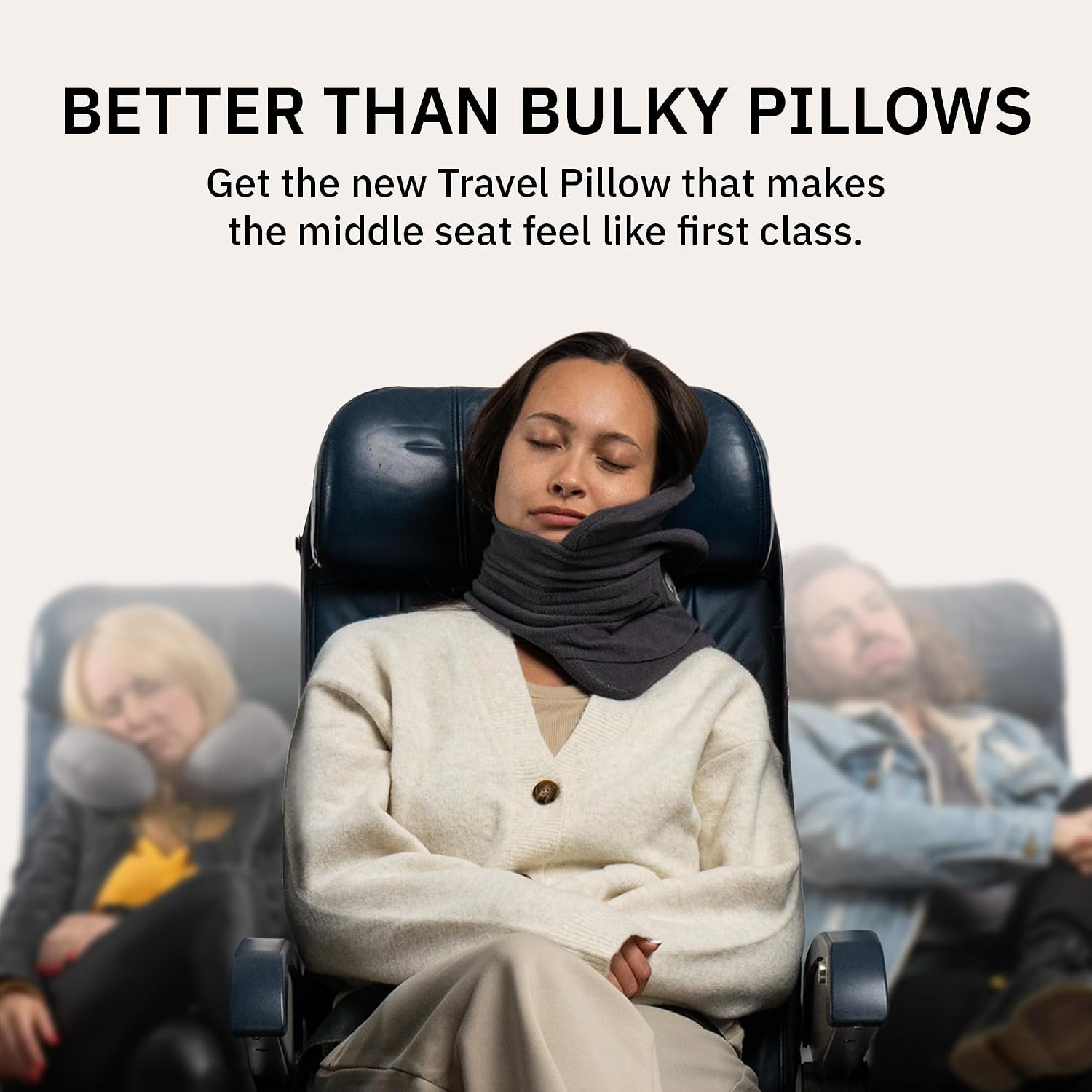 Trtl Pillow - Scientifically Proven Neck Support Travel Pillow for Airplanes - Lightweight and Machine Washable - Ergonomic Design for Traveling on Cars and Trains - Grey - Image 6