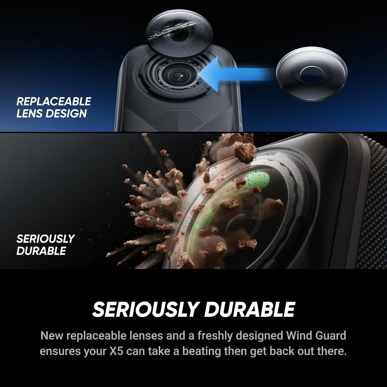 Insta360 X5 Essentials Bundle - Waterproof 8K 360° Action Camera, Leading Low Light, Invisible Selfie Stick Effect, Rugged and Replaceable Lens, 3-Hour Battery, Built-in Wind Guard, Stabilization - Image 6