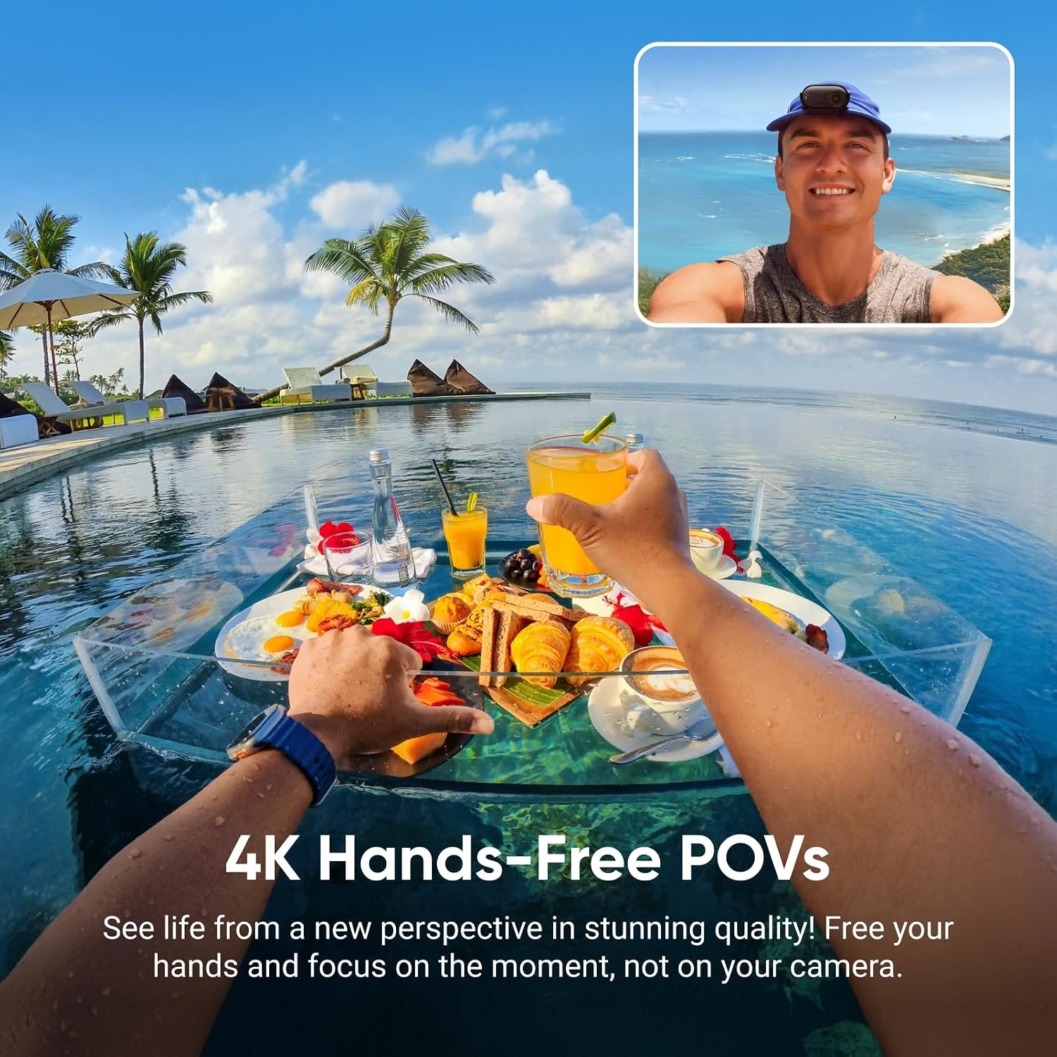 Insta360 GO 3S - 128 GB Black 4K Tiny Portable Vlogging Camera, Hands-Free POVs, Mount Anywhere, Stabilization, 140 Min Battery Life, 10m Waterproof, Pet POV (Renewed) - Image 3