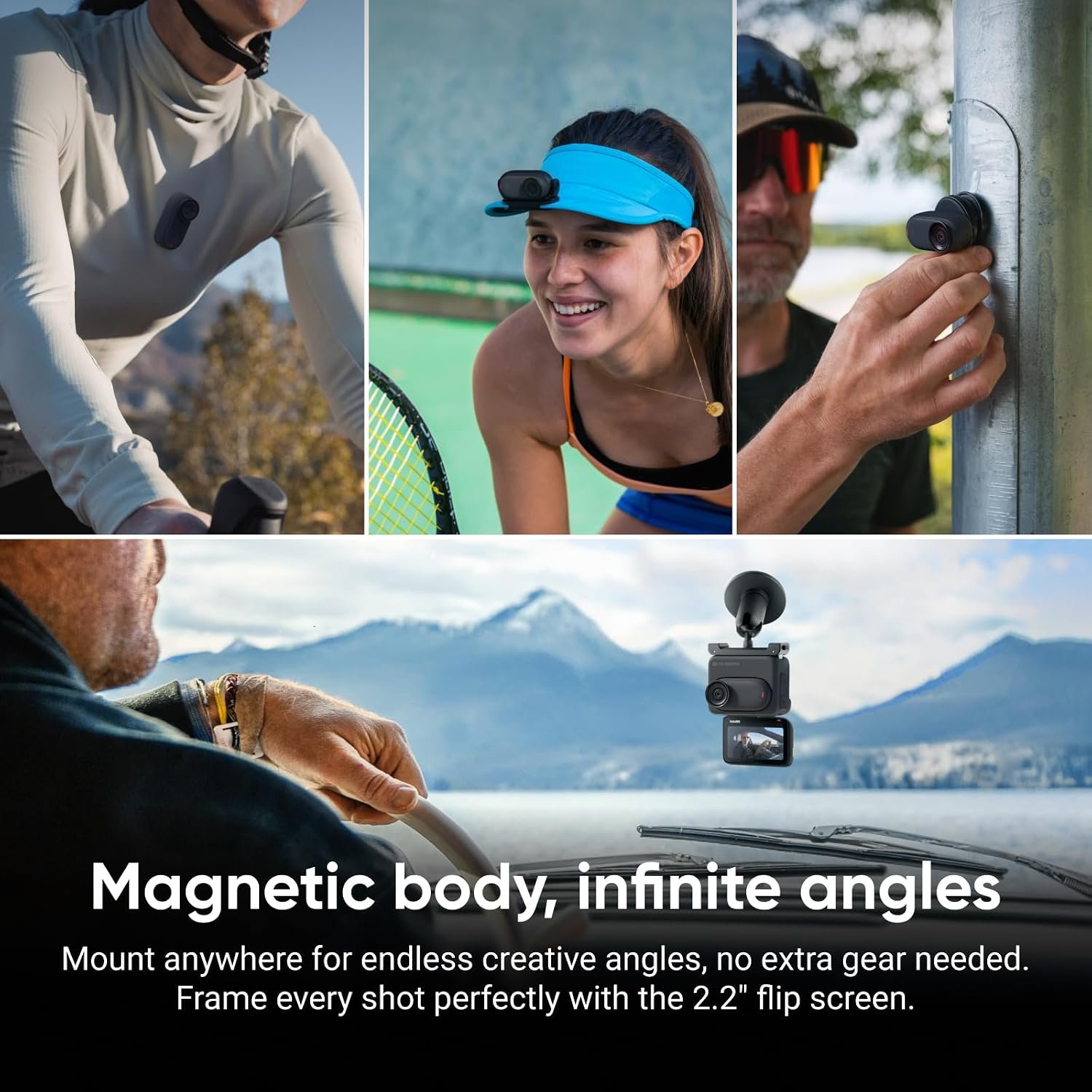 Insta360 GO 3S - 128 GB Black 4K Tiny Portable Vlogging Camera, Hands-Free POVs, Mount Anywhere, Stabilization, 140 Min Battery Life, 10m Waterproof, Pet POV (Renewed) - Image 4