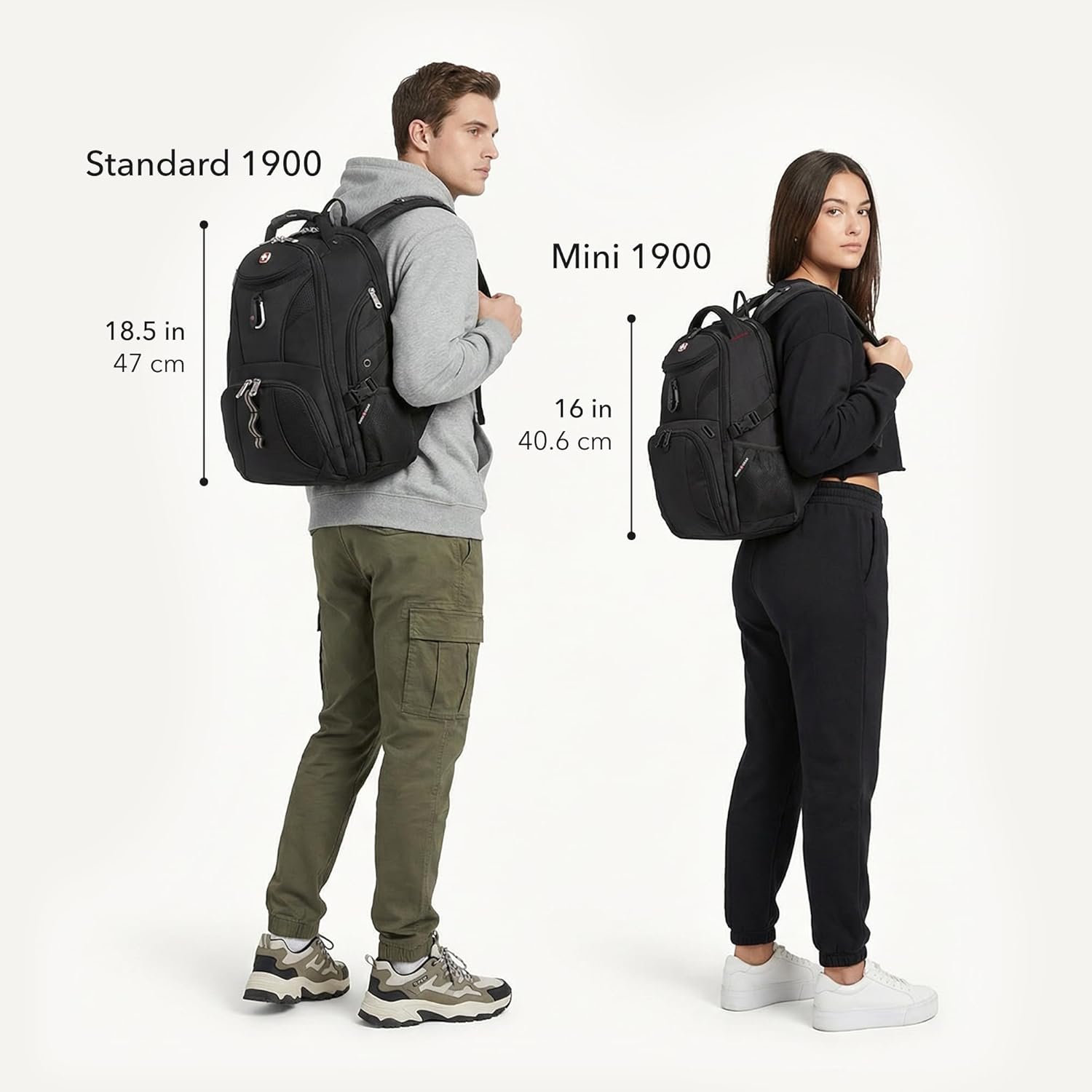 SWISSGEAR 1900 ScanSmart Laptop Backpack, Fits Most 17-Inch Laptops, TSA-Friendly Lay-Flat Design, RFID Protection, and Tablet Pocket, Black, 31L, 18.5-Inch - Image 6