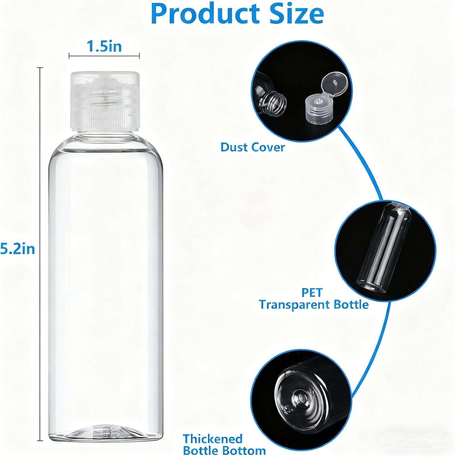 DTDNZKN 14 Pack Travel Bottles Set for Toiletries TSA Approved | Leak-Proof Containers for Shampoo, Conditioner, Lotion, and Body Wash - Convenient and Practical Travel Accessories - Image 3