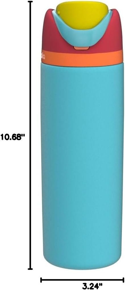 Owala FreeSip Stainless Steel Water Bottle 24 oz Summer Sweetness - Image 7
