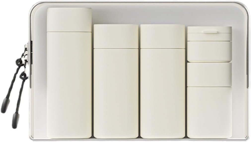 5pcs Travel Cream Dispenser Bottles Set Travel Bottles Toiletry Containers Set, TSA Approved, Travel Essentials - Image 7