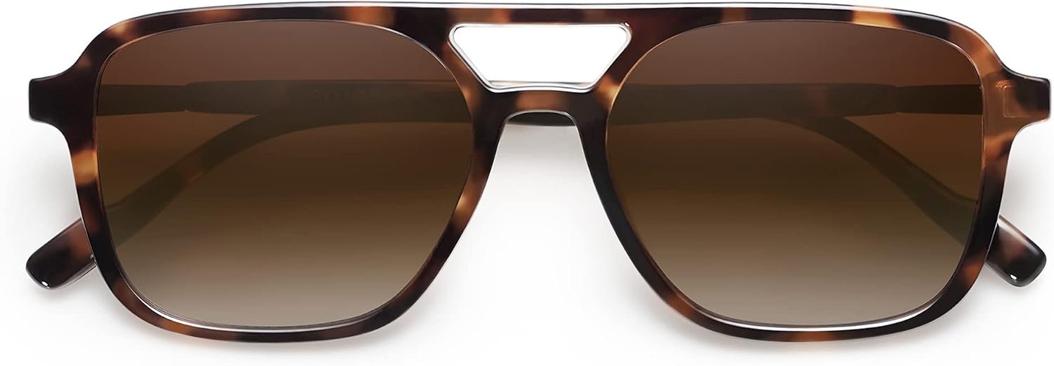 SOJOS Retro Aviator Sunglasses Womens Mens,Trendy Rectangle Shades SJ2202 | Polit UV400 Protection Women Sun Glasses,Y2K Cute Thin Slim Frames,Daily Wear,Outdoor,Driving,Travel Beach Essentials - Image 4