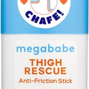 Megababe Thigh Rescue Anti-Chafe Stick Mini | Travel size, great for on-the-go | Prevents skin chafe & irritation | Thighs, arms, bra-lines & more