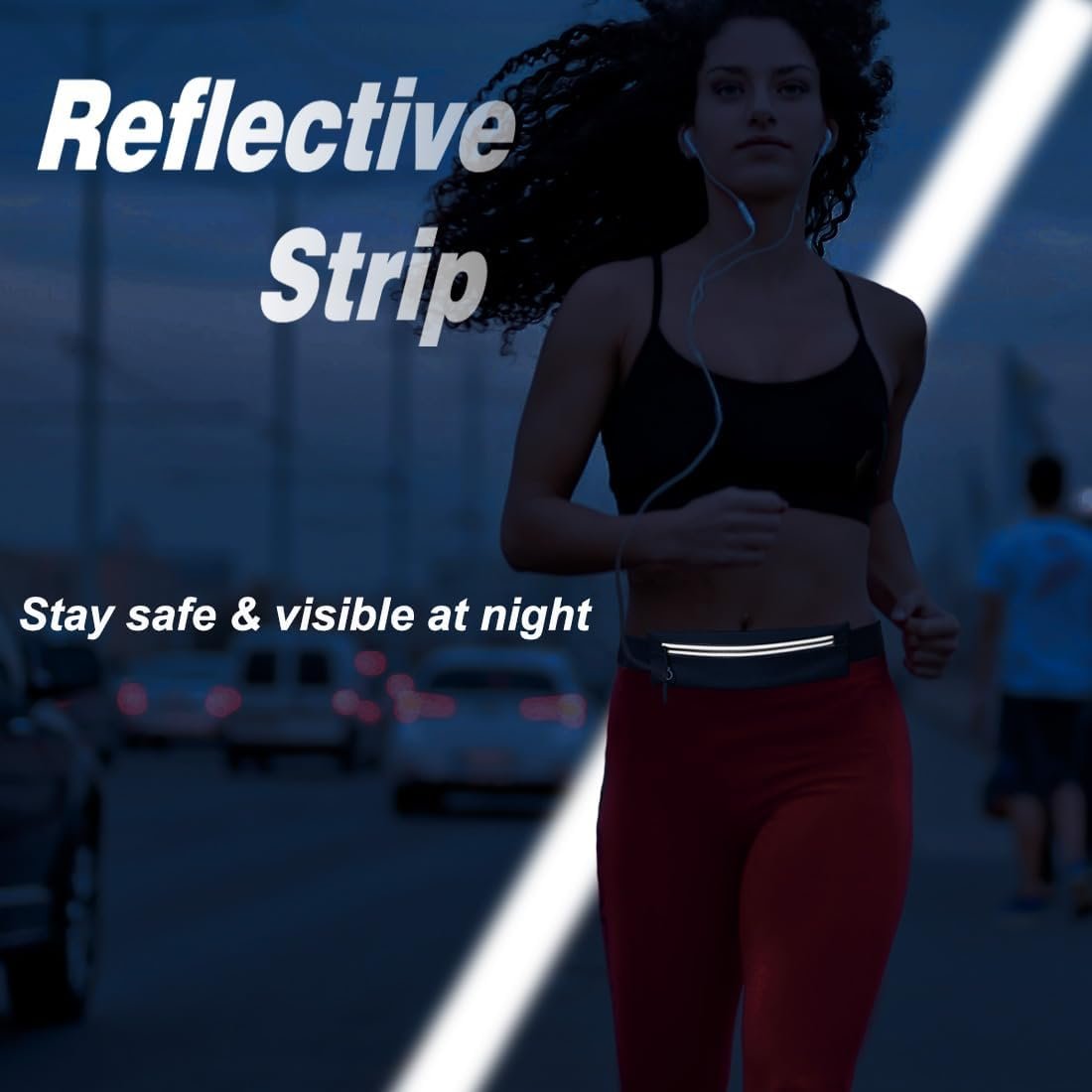 U·LANARO Slim Running Belt Fanny Pack Running Phone Holder Waist Band Pouch | Fits ALL Phones, Marathon Sport Workout Exercise Fitness, Money Belt, Expandable Pocket, Runners Gear Accessories, Men Women - Image 8