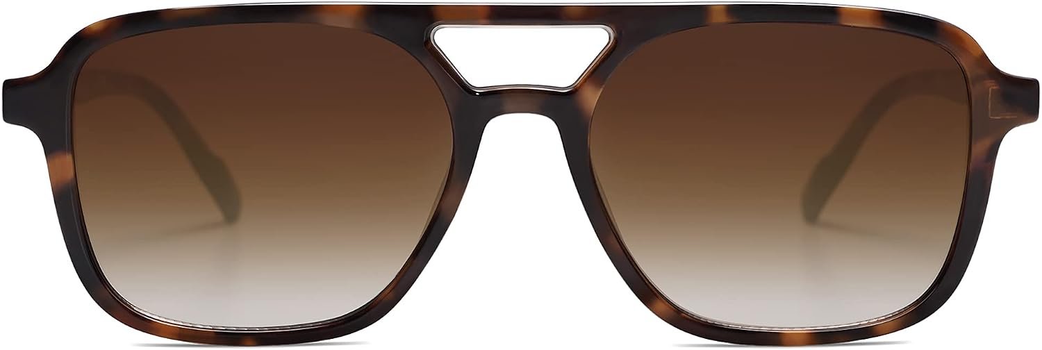 SOJOS Retro Aviator Sunglasses Womens Mens,Trendy Rectangle Shades SJ2202 | Polit UV400 Protection Women Sun Glasses,Y2K Cute Thin Slim Frames,Daily Wear,Outdoor,Driving,Travel Beach Essentials - Image 2