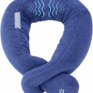 Wireless Travel Pillow,Vibration Neck Pillow,Airplane Massage Pillow | Battery powered,One-click Operation,Comfortable and Soft Neck Support for Airplane