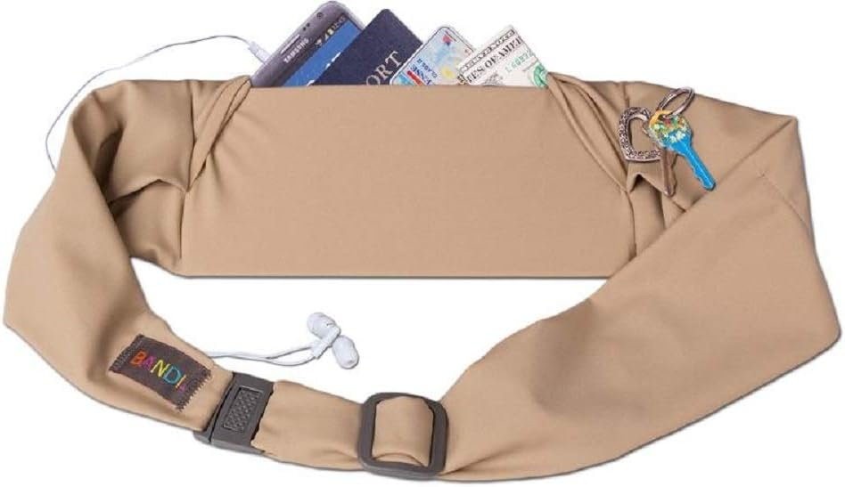 BANDI Running Belt for Women & Men – USA Made No-Bounce Adjustable Waist Pack & Secure Fanny Pack – Fits All Phones, Gels & Essentials – Zipper-Free, Medical Device Friendly - Image 2