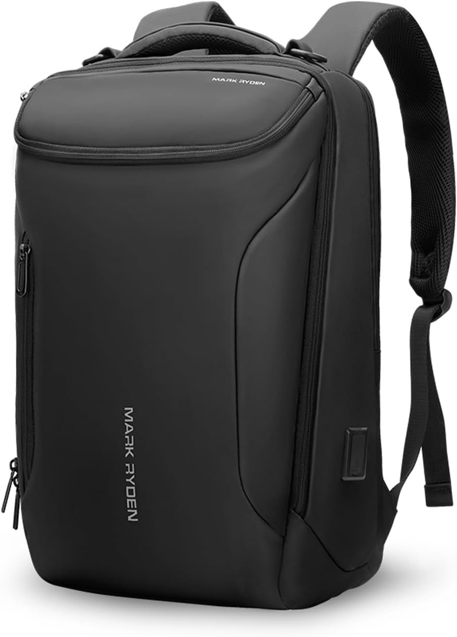 MARK RYDEN Business Backpack for Men, 17.3 Inch Laptop Backpack | Waterproof Tech Backpack with USB Charging Port, Professional Work Backpack for Travel, Office, College, Commuting, Hiking