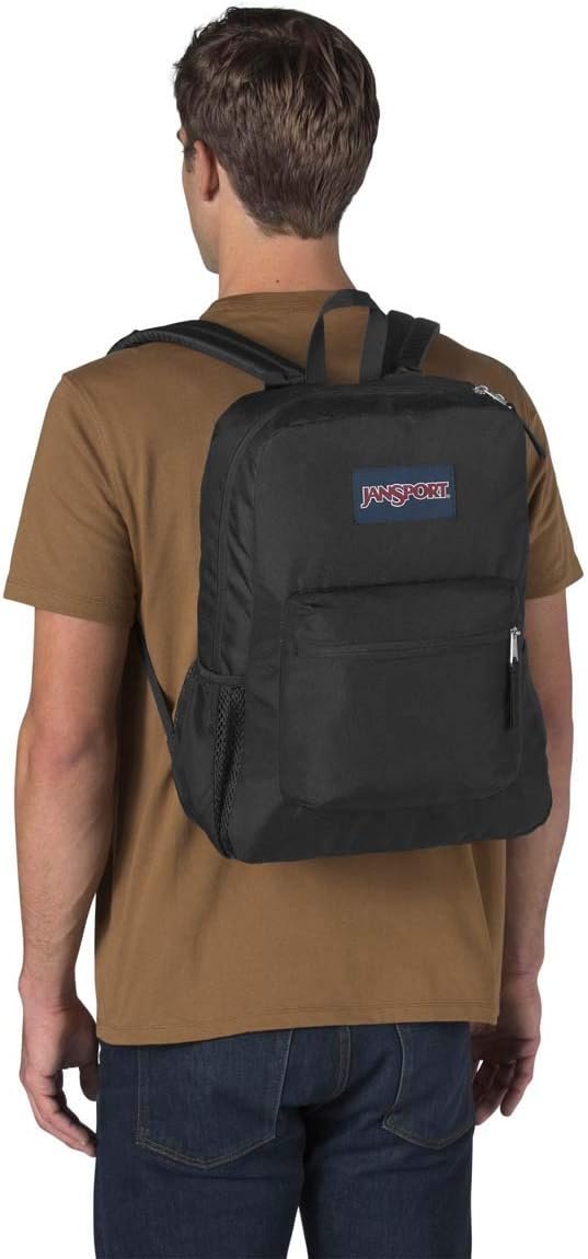JanSport 26L Cross Town Backpack – 12 inch Classic Daypack, Black - Image 2