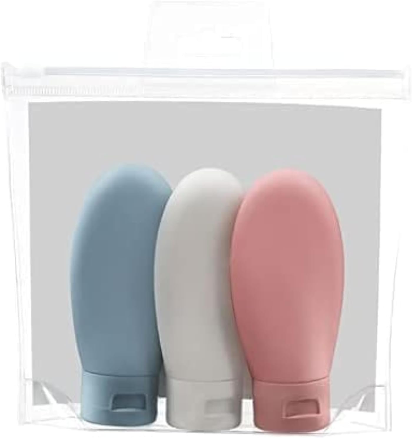 ZALUJMUS Travel Bottle, 3 Pcs Leak Proof Refillable Squeezable Containers Set(60 ml) with Label and Transparent Carry Bag for Liquid Shampoos, Soap and Toiletries. (Multicolor) | Leak Proof, Refillable Squeezable Containers, Includes Label and Transparent Carry Bag - Image 5