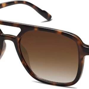 SOJOS Retro Aviator Sunglasses Womens Mens,Trendy Rectangle Shades SJ2202 | Polit UV400 Protection Women Sun Glasses,Y2K Cute Thin Slim Frames,Daily Wear,Outdoor,Driving,Travel Beach Essentials