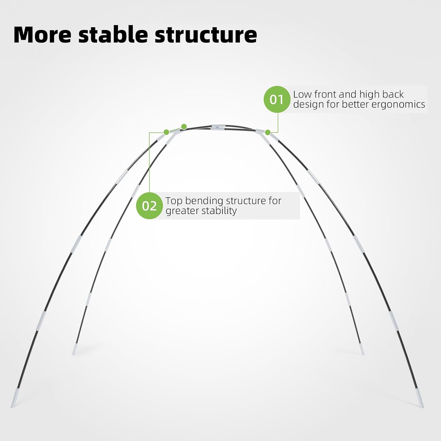 Golf Net, Dikutar 10x7ft Practice Bundle with Tri-Turf Mat & 4-Targets | Durable 420D hitting cages for backyard driving and swing training. Includes 5 balls, tee, and carry bag. Gifts for men. - Image 5
