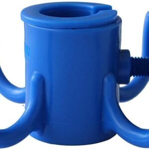 AMMSUN Beach Umbrella Hanging Hook,Beach Accessories,Blue | 4-prongs Plastic Umbrella Hook Hanging for Towels /Hats/Clothes/Camera/Sunglasses/ Bags,Fit for Beach,Camping Trips