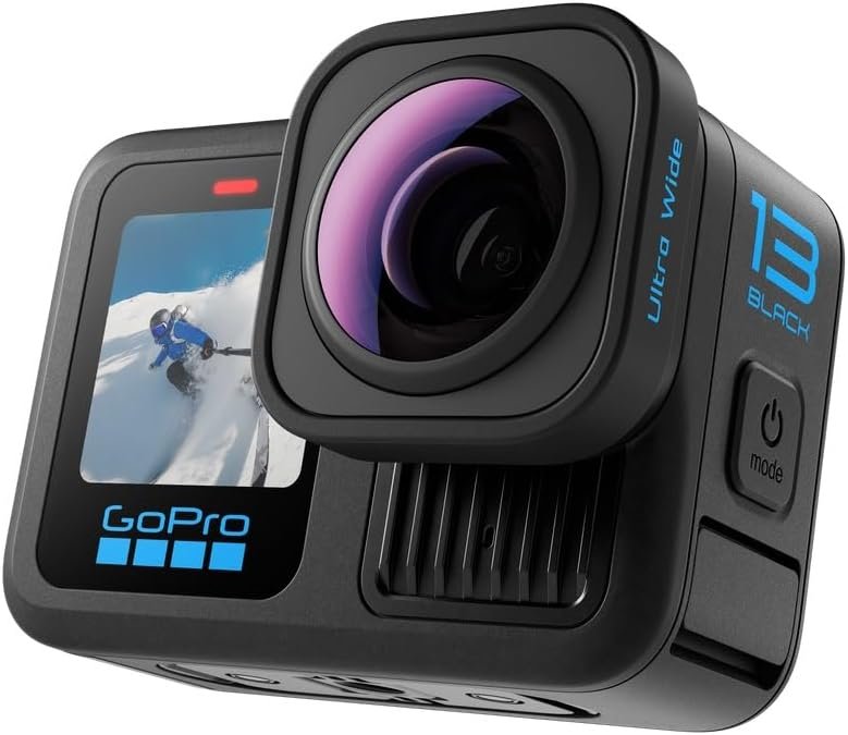 GoPro Ultra Wide Lens Mod (HERO13 Black) - Official GoPro Lens (AAEWAL-021) | Includes protective caps and microfiber cloth for filming, protection and storage - Image 3