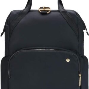 PacSafe Women's Citysafe CX 17L Anti Theft Backpack-Fits 16 inch Laptop, Black, One Size