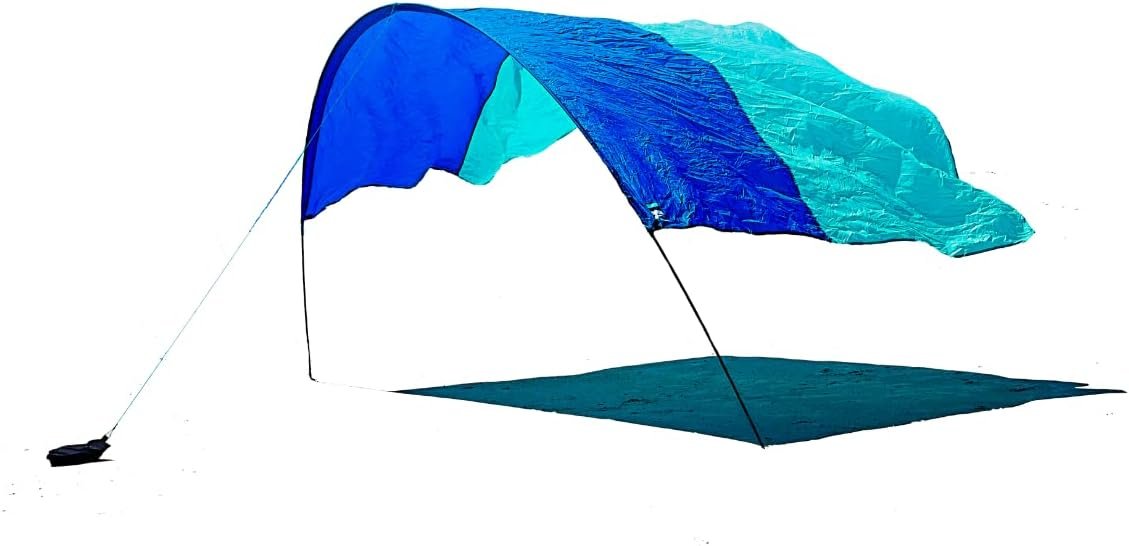 Shibumi Shade (Previous Generation) - World's Best Beach Shade. The Original Wind Powered® Beach Shade. Lightweight, Easy to Set up and Great for Groups up to 8 People