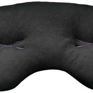 Brownmed Eye Pillow - Compression Eye Mask for Headache Support - Soothes Strain - Eases Sinus Pressure - Cooling - Universal Fit - Breathable Cotton - Washable & Reusable - Black