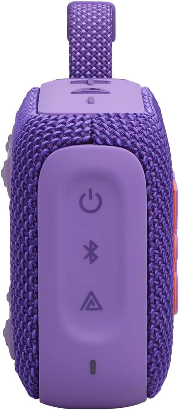 JBL Go 4 - Ultra-Portable, Waterproof and Dustproof Bluetooth Speaker, Big JBL Pro Sound with Punchy bass, 7-Hour Built-in Battery, Made in Part with Recycled Materials (Purple) - Image 9