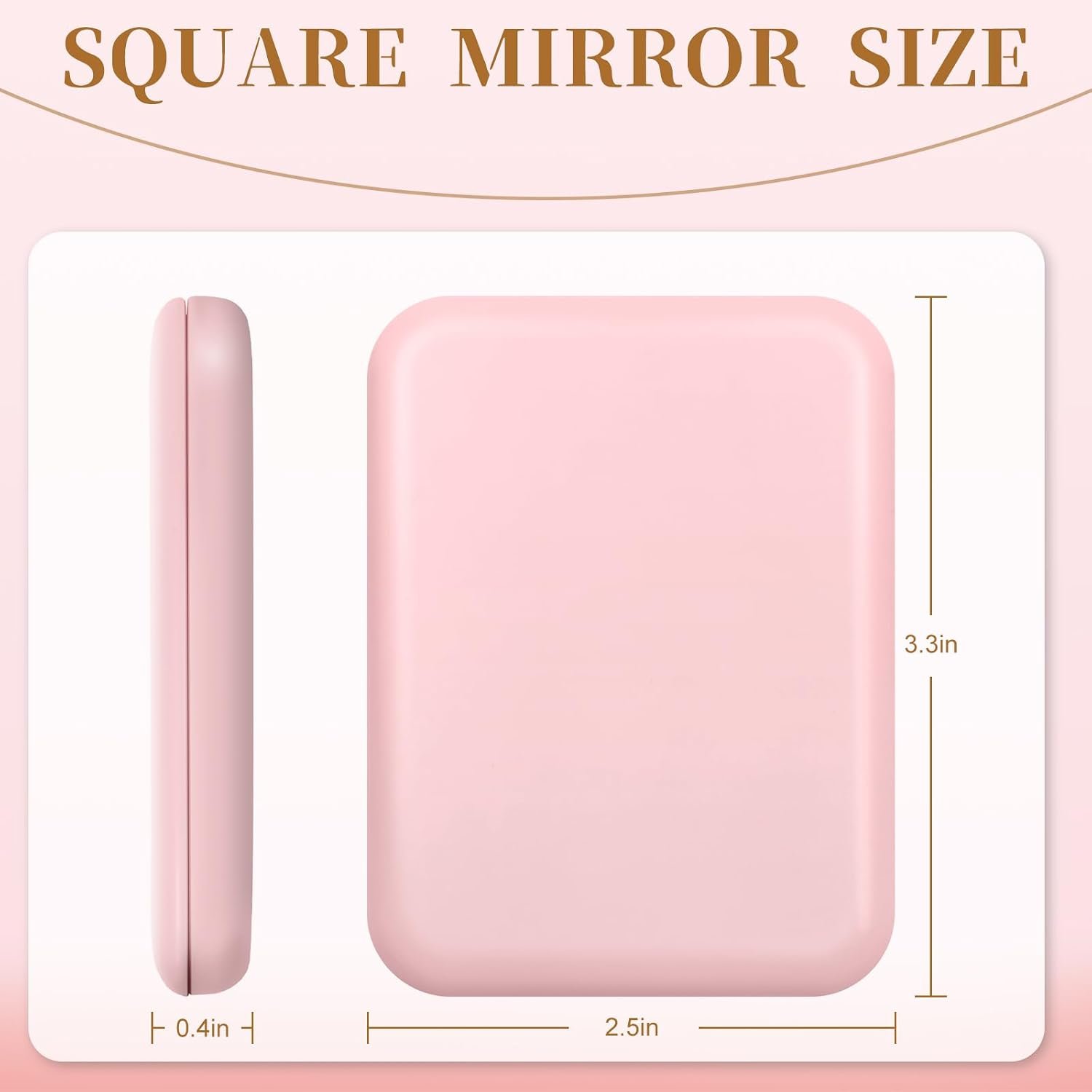 Compact Mirror with Light, 1X/3X Magnification LED Pocket Mirror for Women | Portable, Travel, Purse, Pocket, Gift, Pink, mini, small, essentials, led, fiberglass, batteries, rectangular - Image 7