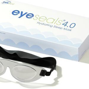 Eyeseals Hydrating Sleep Mask, Clear - CPAP Compatible | Latex-Free Eye Mask for Sleep to Block Dry Air, Retains Moisture to Soothe Dry, Irritated Eyes & Provides Eye Care Overnight