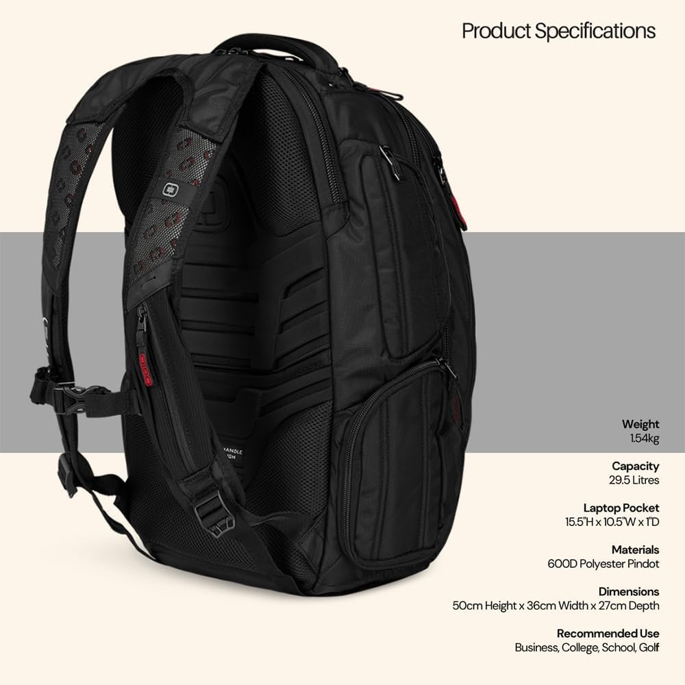 OGIO Renegade Backpack (Renegade, Black) - Image 2