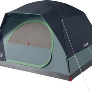 Coleman Skydome Camping Tent with 5 Minute Setup, 2/4/6/8 Person Weatherproof Tent with Rainfly & Carry Bag, 20% More Headroom Than Traditional Canopies