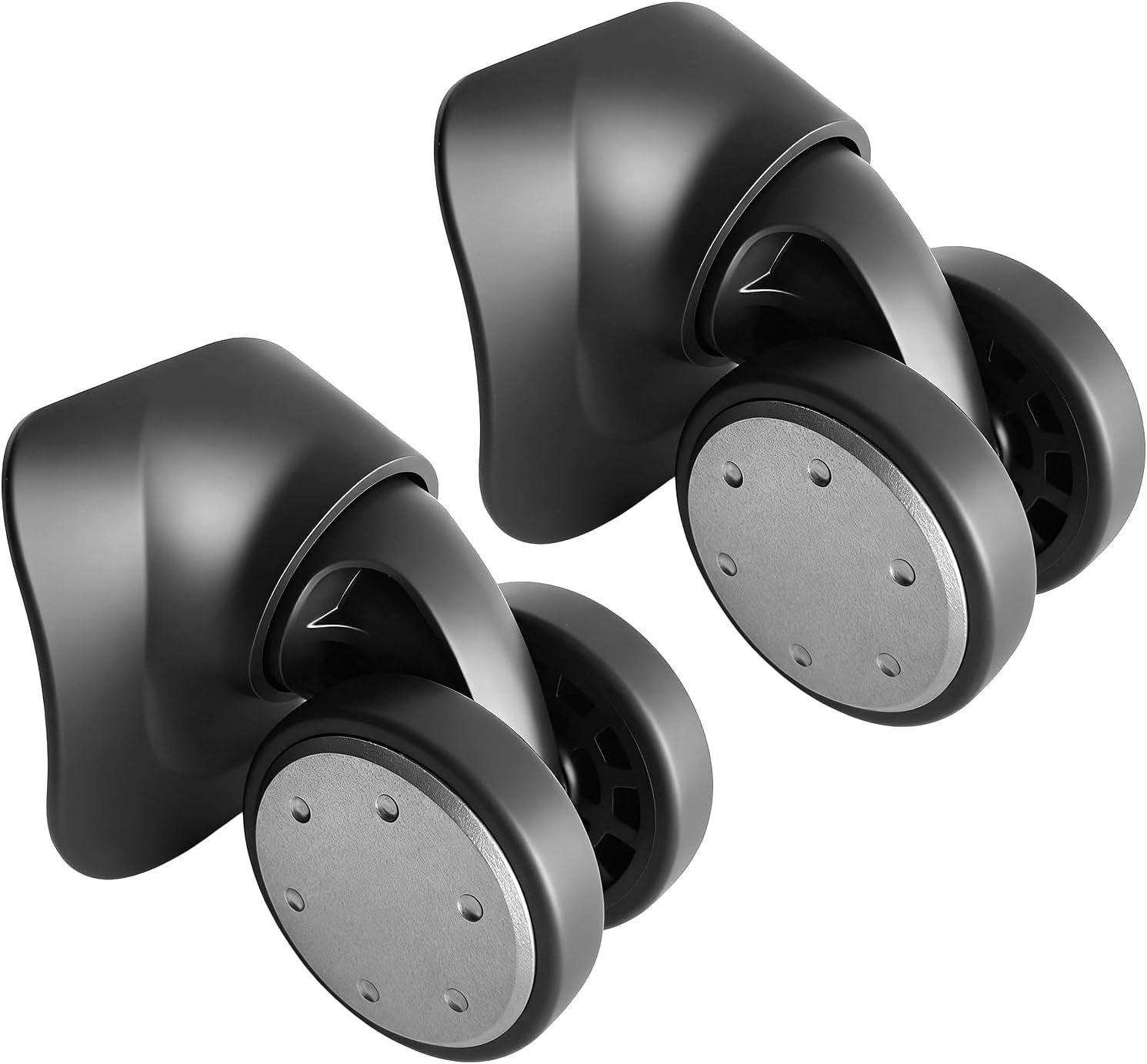 Luggage Wheels Replacement 2 Pack Heavy-Duty Suitcase Wheels with 5 Screw Holes,360° Smooth Rolling Spinner Casters for Luggage Repair(FW134-S) - Image 8