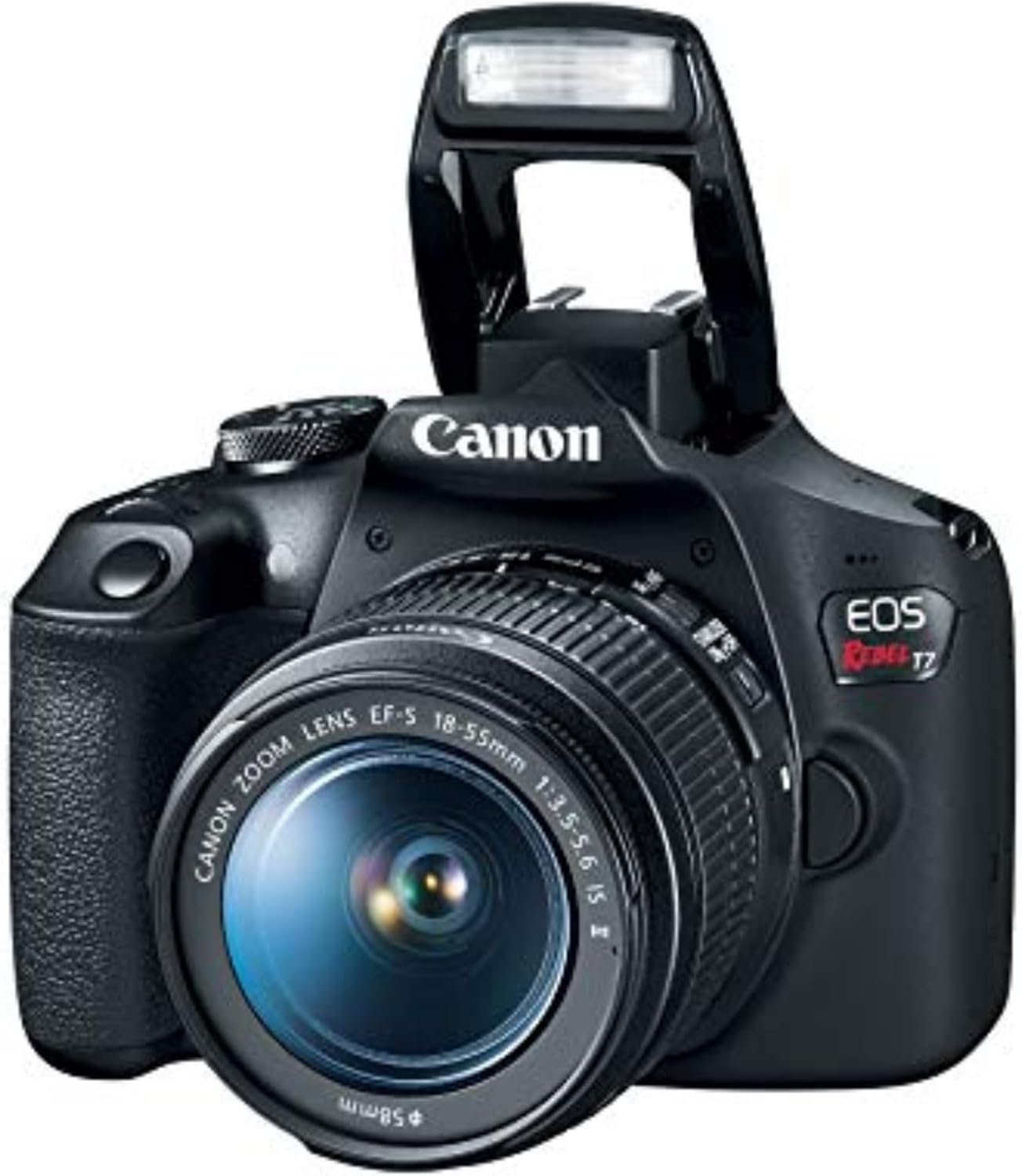 Canon EOS Rebel T7 DSLR Camera EF-S 18-55mm f/3.5-5.6 is II Lens Kit, 24.1 Megapixel CMOS (APS-C) Sensor, Full HD Videos, Built-in Wi-Fi, Beginner Photographers, Digital Camera, Black | 24.1 Megapixel CMOS (APS-C) Sensor, Full HD Videos, Built-in Wi-Fi, Beginner Photographers - Image 5