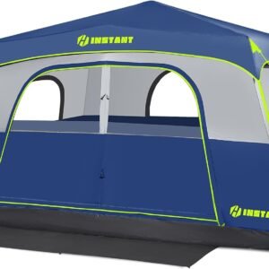 4/6/8/10 Person Instant Tent,Pop Up Tents for Camping with Rainfly | 60 Seconds Easy Setup,Cabin Tent for Family Camping with Expandable Carry Bag & Upgraded Ventilation