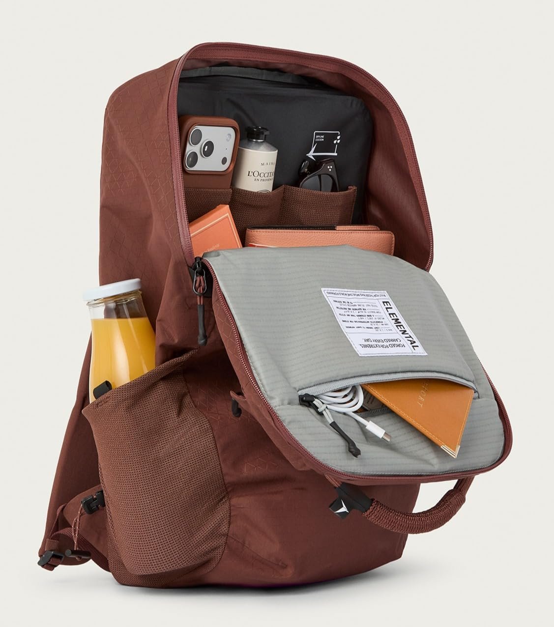 Troubadour Elemental Laptop Backpack 25L | Travel, Work & Business Backpack | Fits 17” Laptop | Waterproof 210D Ripstop Nylon - Image 5