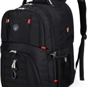 SHRRADOO Extra Large Travel Laptop Backpack for Men, Work College Backpacks | Fit 17 Inch Laptops, with Combination Lock, Carry On Flight Approved, Men Women Business Backpack,Bookbag School Backpack