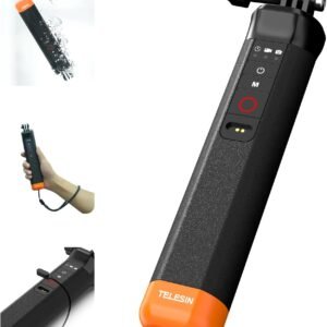 TELESIN Floating Selfie Stick with Bluetooth Remote for GoPro 13-8 | Compatible with GoPro Hero 13/12/11/10/9/8 Black Waterproof Floating Handle Grip with Bluetooth Remote Control