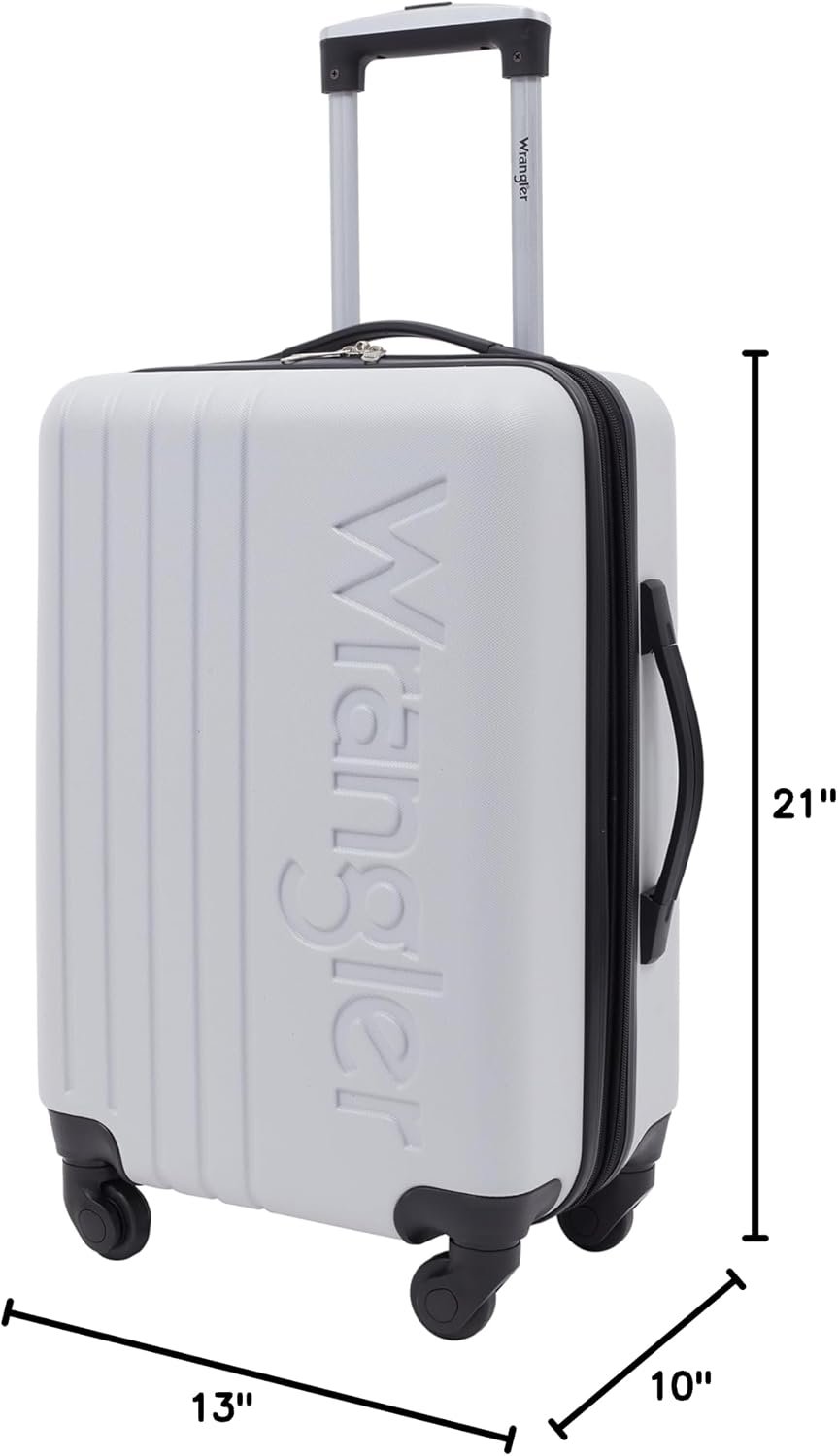 Wrangler Carry-On Luggage Set, Grey - Image 8