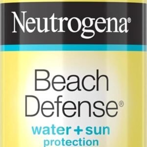 Neutrogena Beach Defense Sunscreen Spray, SPF 50, 6.5 oz | Face & Body, Broad Spectrum for UVA/UVB Protection, Lightweight Sunscreen, Water-Resistant up to 80 Minutes, Beach-Strength