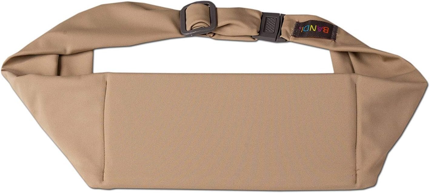 BANDI Running Belt for Women & Men – USA Made No-Bounce Adjustable Waist Pack & Secure Fanny Pack – Fits All Phones, Gels & Essentials – Zipper-Free, Medical Device Friendly