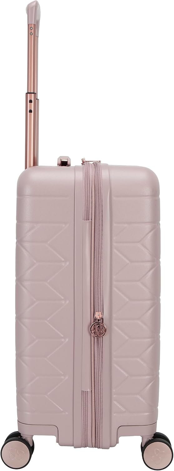 Jessica Simpson Aris 20" Expandable 8-Wheel Spinner Carry On Luggage Suitcase, Adobe Rose - Image 2