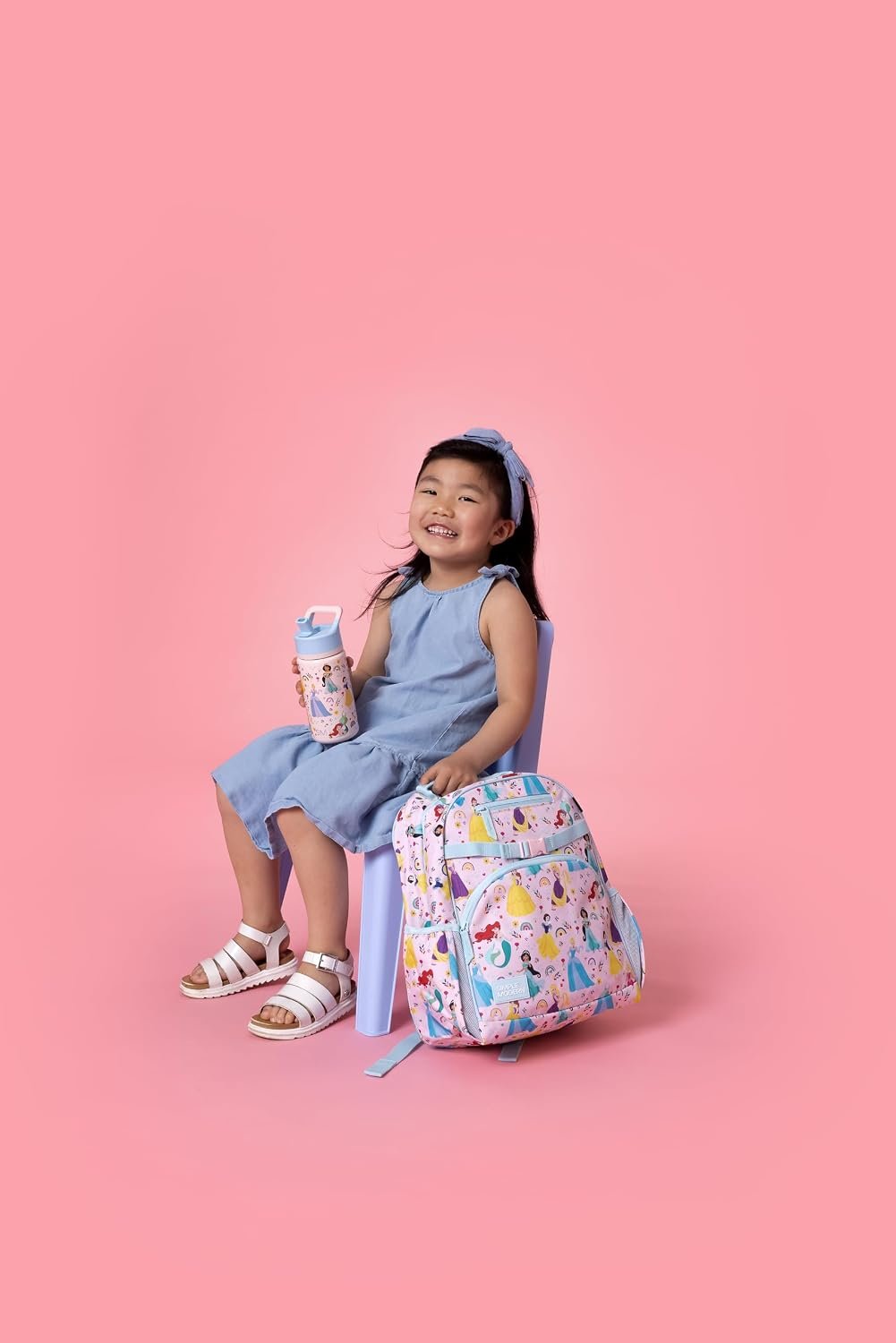 Simple Modern Disney Princess Kids Backpack for School, Girls, Boys | 18L | Fletcher Princess Rainbows Bookbag, School Backpack for Preschool, Kindergarten, Elementary | Fits Lunch Box, Cute | Large - Image 3
