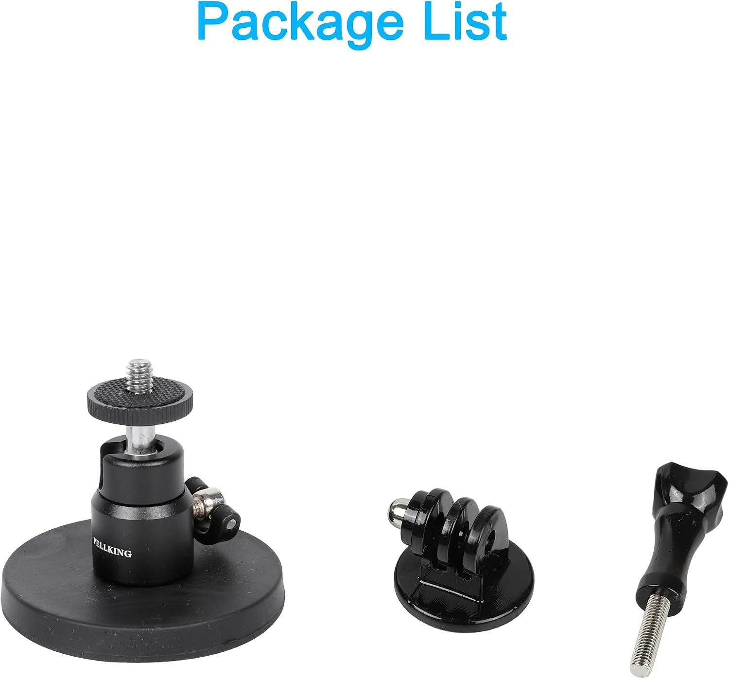 PellKing Magnetic Camera Mount for Insta360 X5 X4 X3-360° Adjustable Ball Head -Compatible with All Action Cameras on Cars, Boats, Metal Surfaces - Image 7