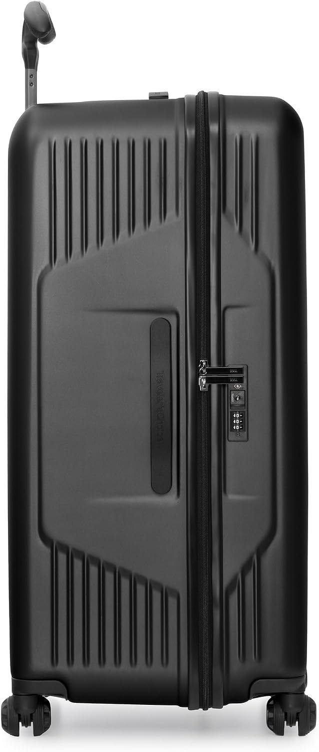 Traveler's Choice Ultimax II Polycarbonate Hardside Luggage with Spinner Wheels, Matte Black, 31-Inch Large Trunk - Image 3