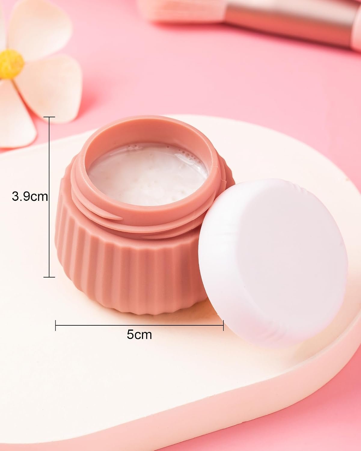 Mrsdry Travel Containers for Toiletries 4 Pack, TSA Approved Travel Size Toiletries, Portable Size Containers, With Clear Bag Leak Proof Silicone Jars, Essentials Creams Jars Carrying Small Items - Image 9