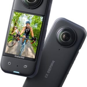 Insta360 X3-360 Action Camera with 5.7K 360 Active HDR Video, 4K Single-Lens Camera, Waterproof, FlowState Stabilization, 2.29" Touchscreen, AI Editing, for Motorcycle, Wintersports and Vlogging