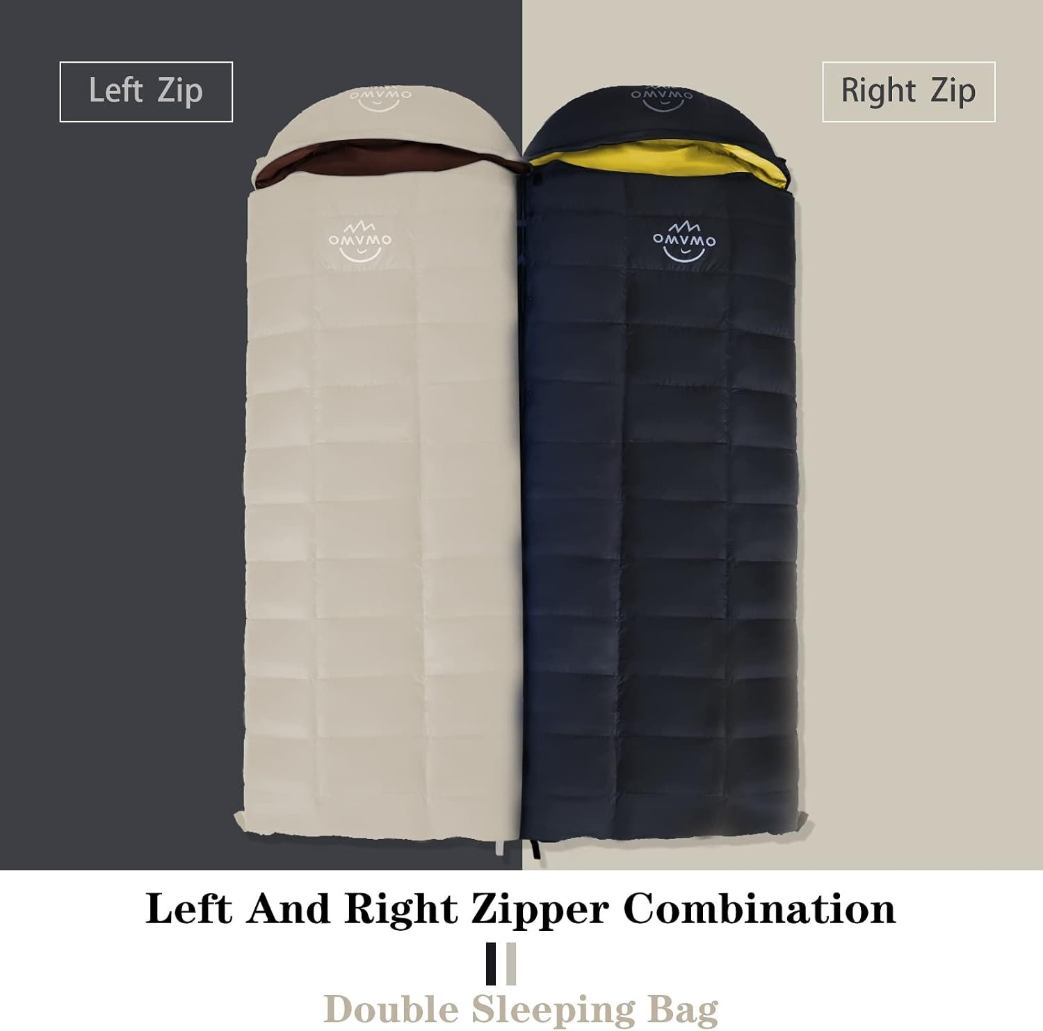 0 20 Degrees F Down Sleeping Bag for Adults,4 Season Rectangle Down Sleeping Bag for Camping Hiking - Image 5