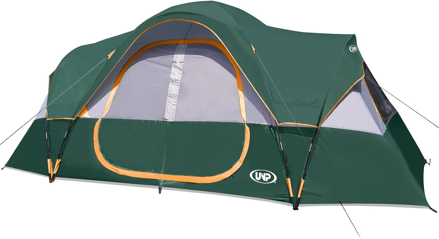 UNP 10 Person Tents for Camping Family Outdoor Camping Tent | 2 Rooms with Rainfly, Waterproof 5 Large Mesh Windows Size 18ft x 9ft x78in - Image 3