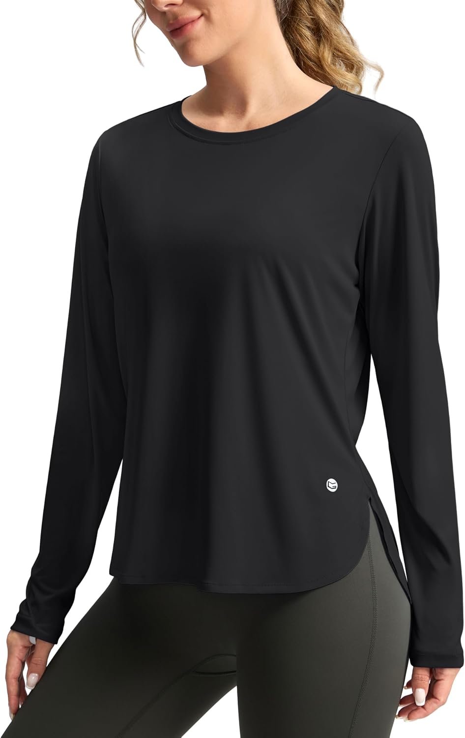 G Gradual Women's Sun Shirts UPF 50+ Long Sleeve Workout Hiking Tops | UV Protection, Rash Guard, Lightweight, Quick Dry, High-Low Hem, Athletic Running Swim Shirts for Women