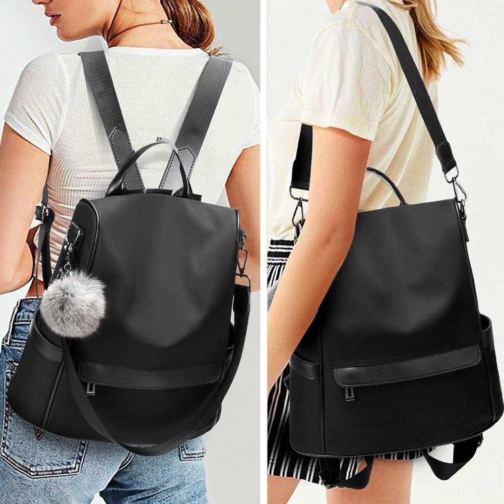 CHERUTY Women Backpack Purse Nylon Anti-theft Fashion Casual Lightweight Travel Shoulder Bag - Image 7