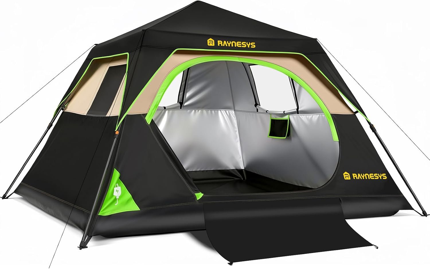 4/6/8 Person Camping Tent,Setup in 60 Seconds,Waterproof,Outdoor Camping | 60-Second Quick Setup,2000-3000mm waterproof tents for camping,Pop Up Tents,Instant Cabin Tents with Portable Carry Bag