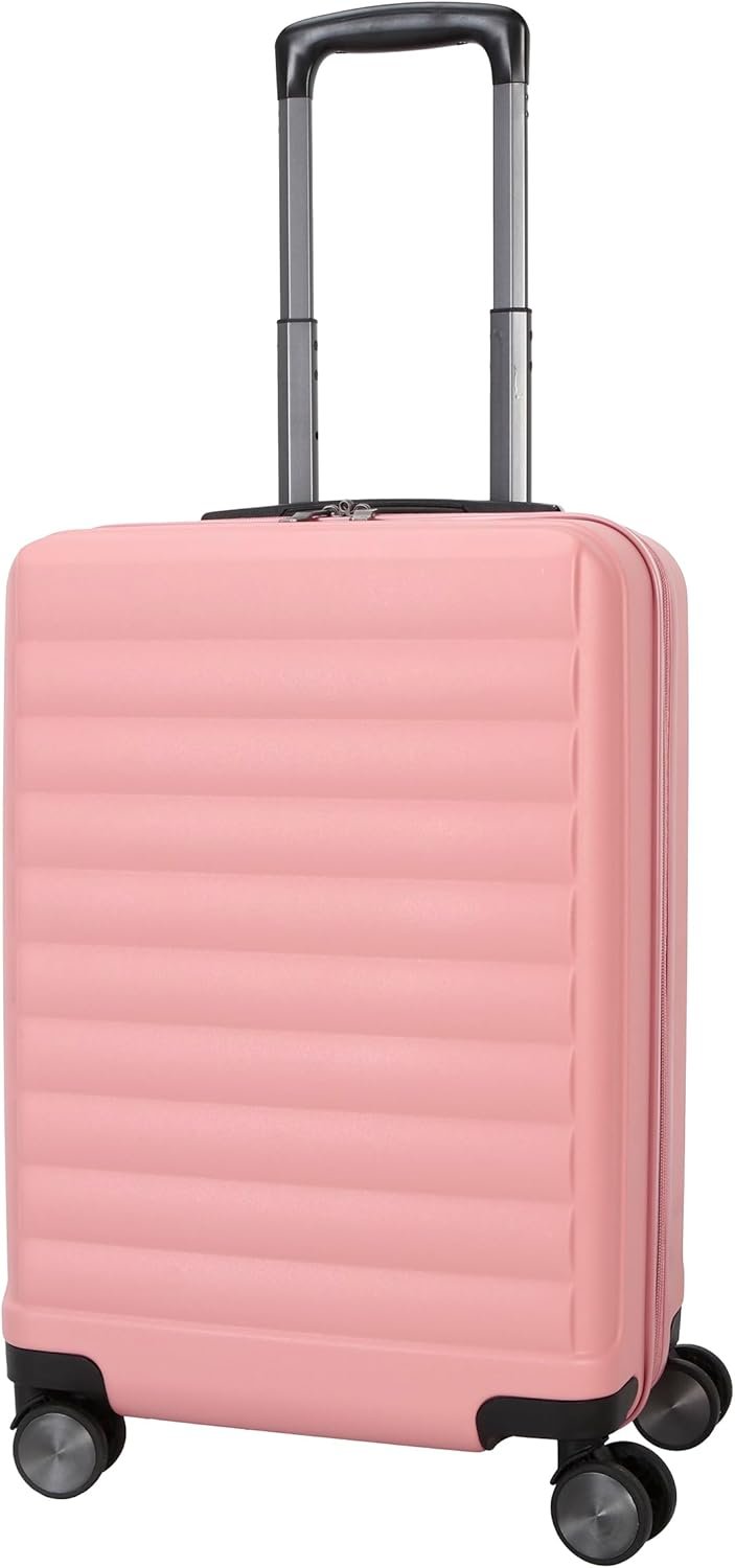 TRIPS EON 20-Inch Carry-On Lightweight Durable Hardside 8-Wheel Spinner Cabin Size Luggage, Ash Rose